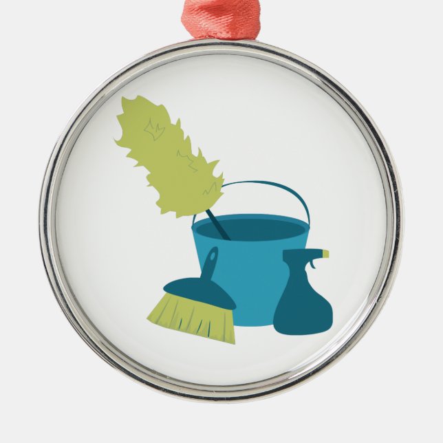 Ornamento De Metal Fontes de limpeza (Frente)