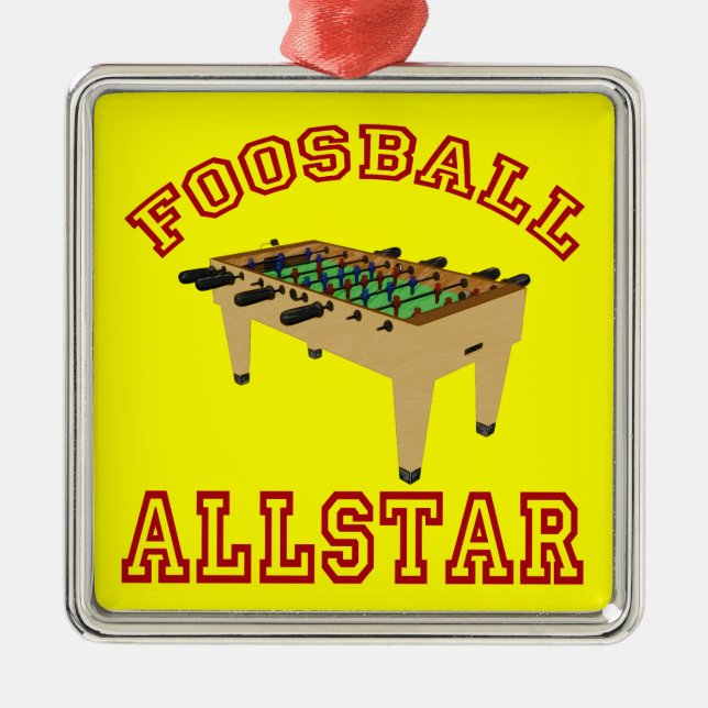 Ornamento De Metal Foosball Allstar (Frente)