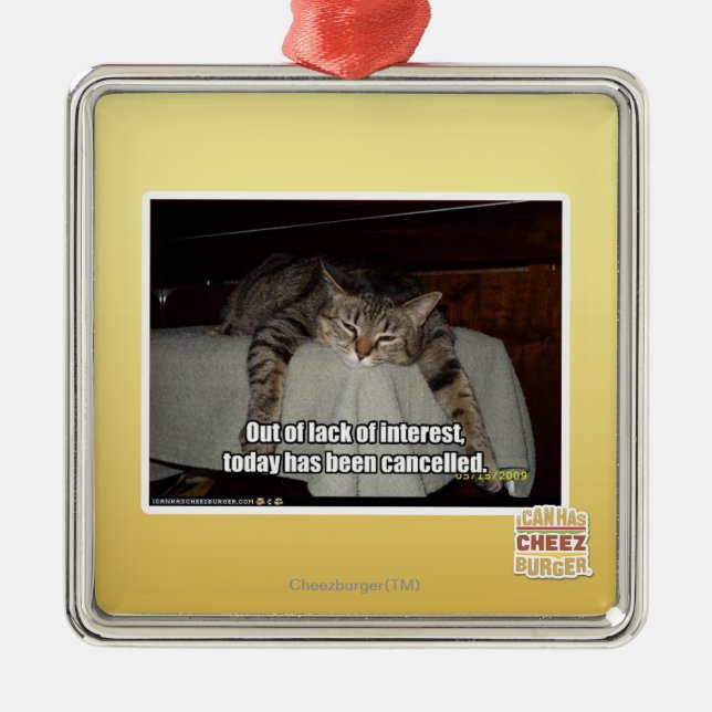 Ornamento De Metal Fora da falta do interesse (Frente)