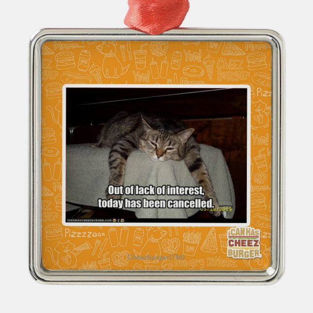 Ornamento De Metal Fora da falta do interesse (Frente)