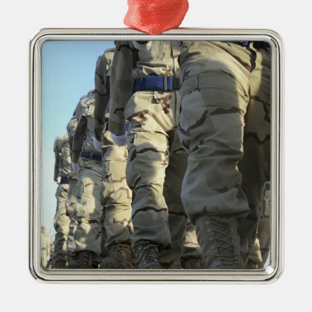 Ornamento De Metal Força aérea iraquiana recruta marcha (Frente)