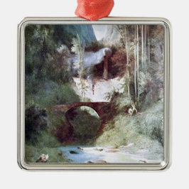 Ornamento De Metal Forest Canyon (por Carl Blechen)