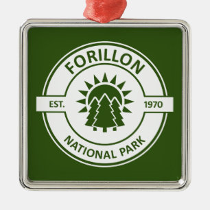 Ornamento De Metal Forillon National Park Sun Trees