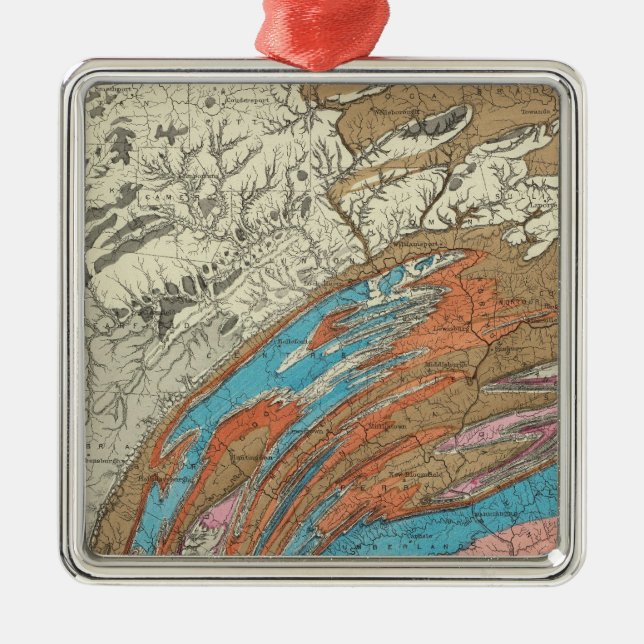 Ornamento De Metal Formações geological de Penn (Frente)