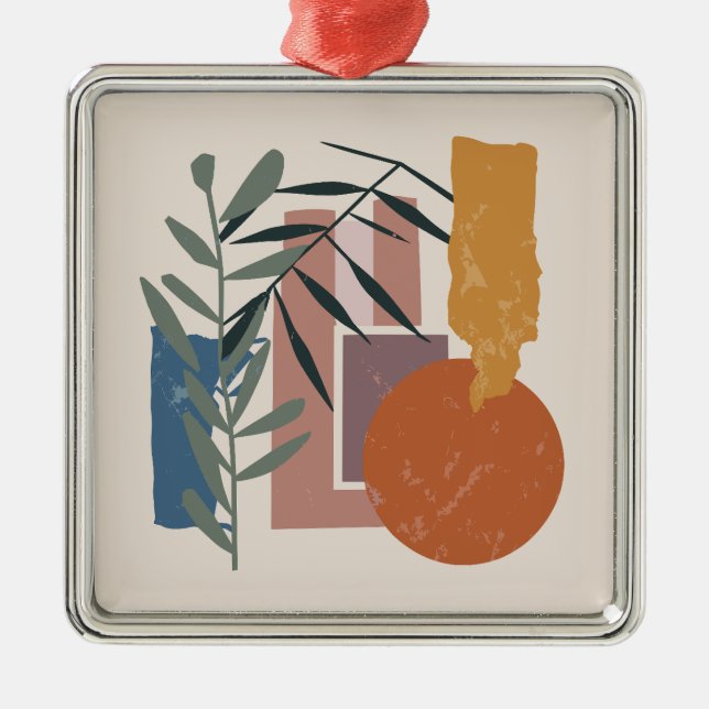 Ornamento De Metal Formas E Pancas Meteorizadas (Frente)