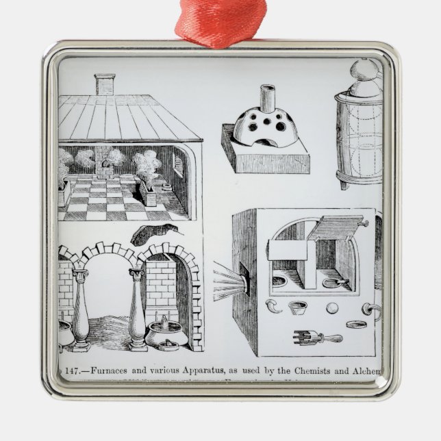 Ornamento De Metal Fornalhas e vário instrumento (Frente)