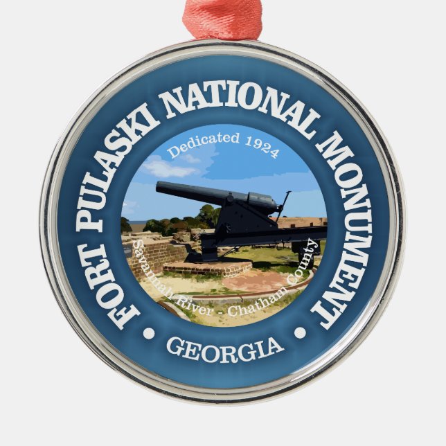 Ornamento De Metal Fort Pulaski (NM) (Frente)