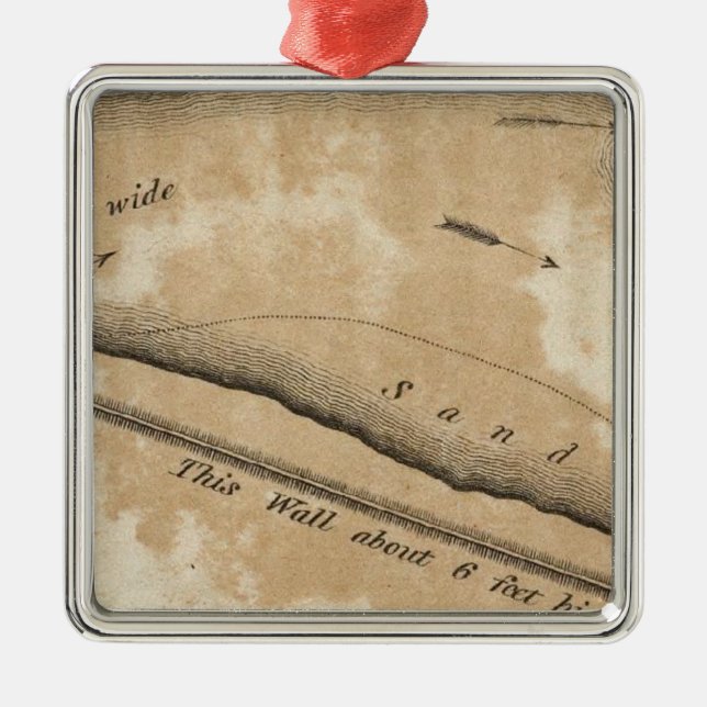 Ornamento De Metal Fortification antigo no Missouri (Frente)