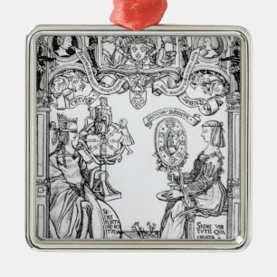 Ornamento De Metal Fortuna e sabedoria