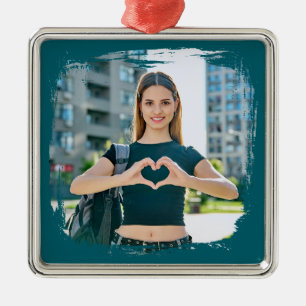 Ornamento De Metal Foto de Borda Grunge Moderna