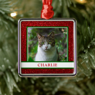 Ornamento De Metal Foto de Gato