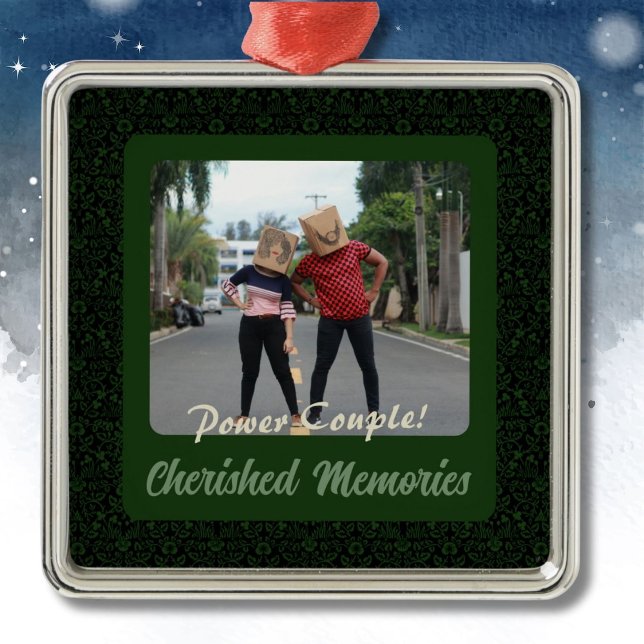 Ornamento De Metal Foto Engraçada Presentes Personalizados para Marid (Funny Photo Personalized Gifts for Husband)