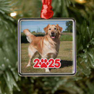 Ornamento De Metal Foto Pet Personalizada 2025