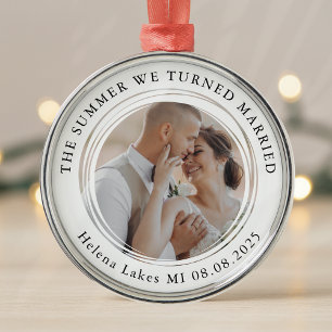 Ornamento De Metal Fotomação de Casamento