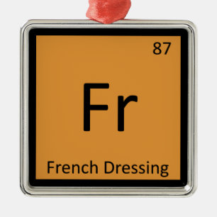 Ornamento De Metal Fr - French Dressing Chemistry Periodic Table
