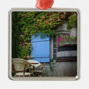 Ornamento De Metal França, Les Baux de Provence, pátio de café