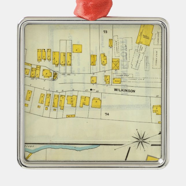 Ornamento De Metal Frankfort, Kentucky 18 (Frente)