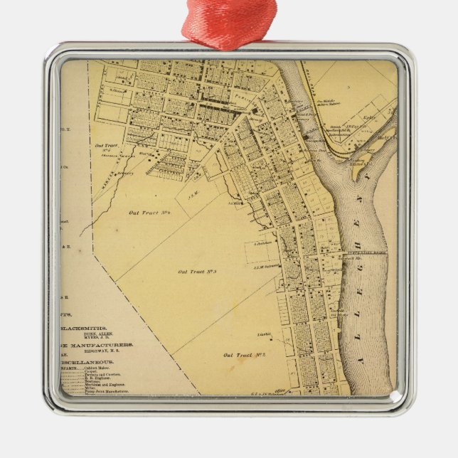 Ornamento De Metal Franklin (Frente)