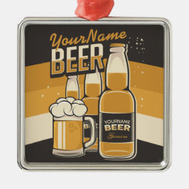 Ornamento De Metal Frasco de Cerveja Personalizado Bar Repetitivo