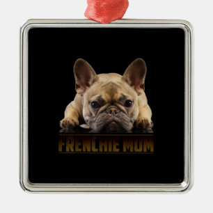Ornamento De Metal frenchie mãe   presente de mãe de buldogue franc