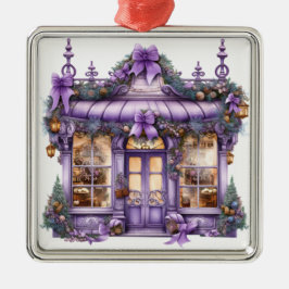 Ornamento De Metal FRENTE DE NATAL DE FERIADO DO ORNAMENTADO bonito