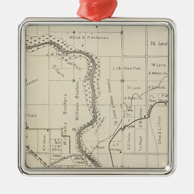 Ornamento De Metal Fresno County, Califórnia 2 (Frente)