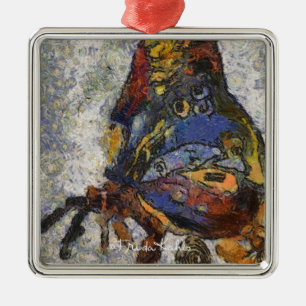 Ornamento De Metal Frida Kahlo Butterfly Monet Inspirada
