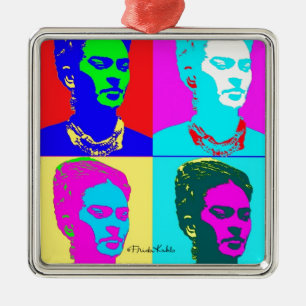 Ornamento De Metal Frida Kahlo inspirou o retrato