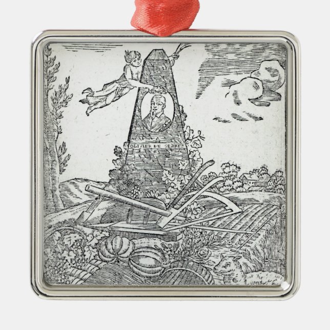 Ornamento De Metal Frontispiece a um almanach agrícola (Frente)