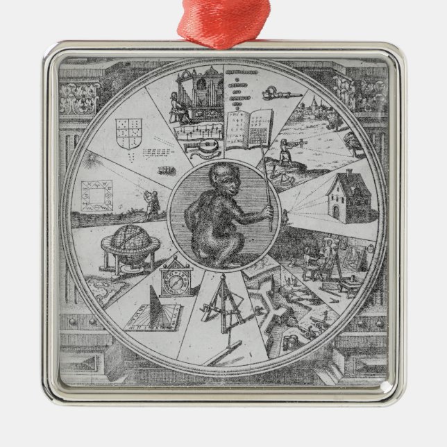 Ornamento De Metal Frontispiece a Utriusque de Robert Fludd (Frente)
