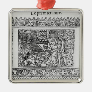 Ornamento De Metal Frontispiece ao primeiro livro de Utopia