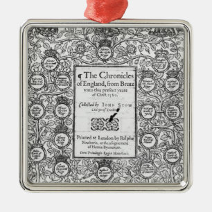 Ornamento De Metal Frontispiece 'de The Chronicles de England