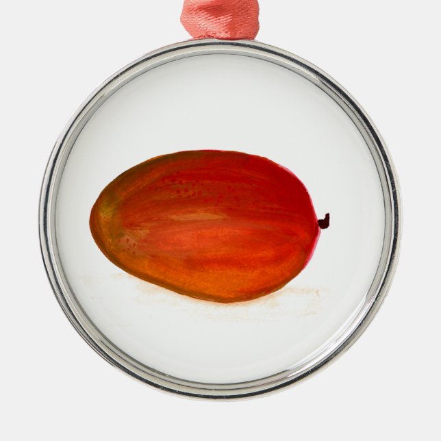 Ornamento De Metal Fruta de manga comida aquática tropical Ruptura ex (Frente)