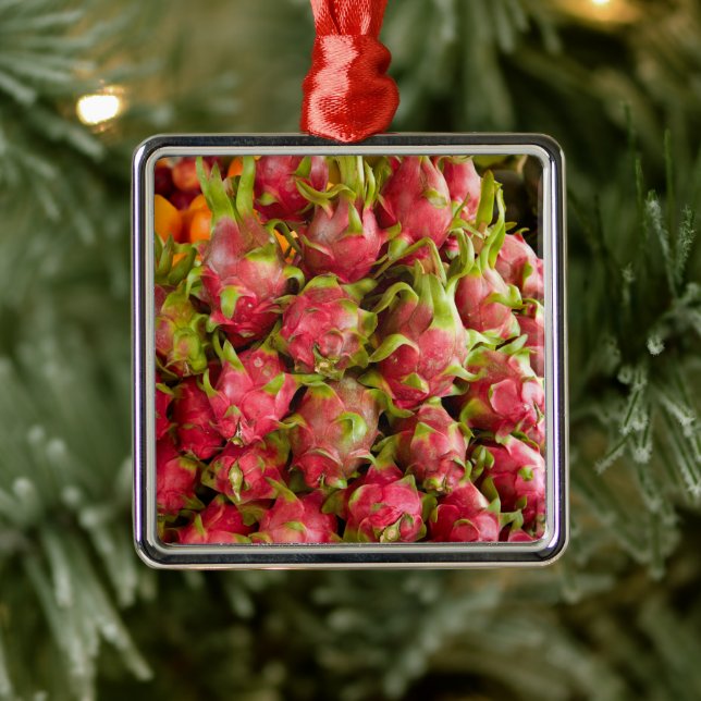 Ornamento De Metal Fruta do dragão | Mercado Can Duoc (Árvore)