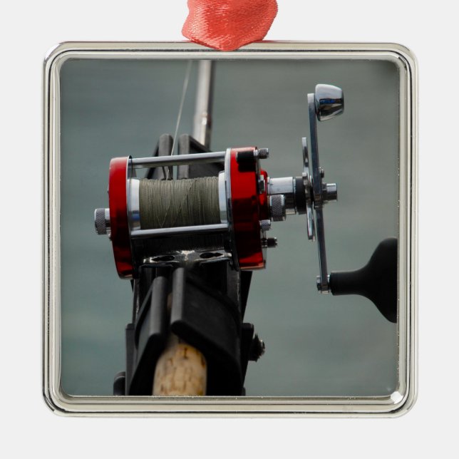 Ornamento De Metal Fuga da pesca (Frente)