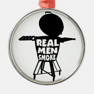 ORNAMENTO DE METAL FUMAÇA REAL DE HOMENS