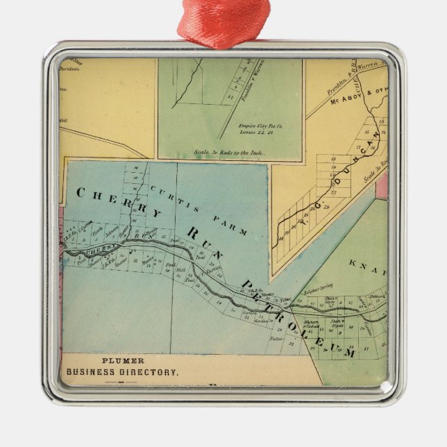 Ornamento De Metal Funcionamento da cereja, Plumer (Frente)