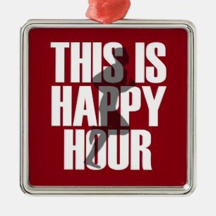 Ornamento De Metal Funcionar é happy hour