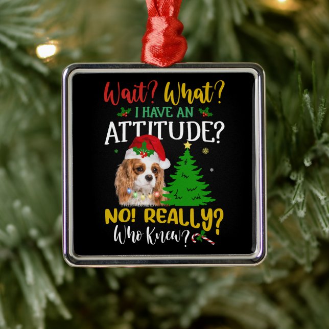 Ornamento De Metal Funny Cavalier King Charles Spaniel Dog (Árvore)