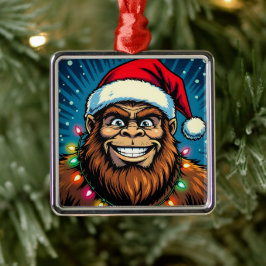 Ornamento De Metal Funny Christmas Sasquatch  Bigfoots
