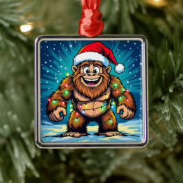 Ornamento De Metal Funny Christmas Sasquatch  Bigfoots