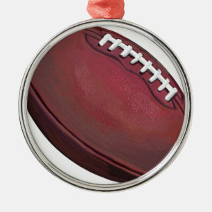 Ornamento De Metal Futebol Americano