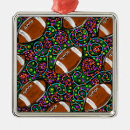 Ornamento De Metal Futebol Art Green