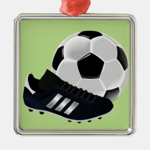 Ornamento De Metal Futebol / bola de futebol