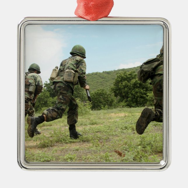 Ornamento De Metal Fuzileiros reais da Tailândia apressam-se para gar (Frente)