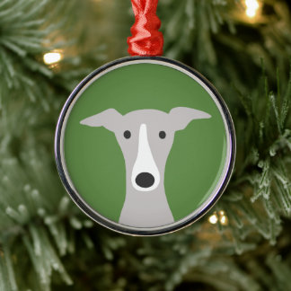 Ornamento De Metal Galgo Grego, Galgo Grego italiano ou Cão Beijo