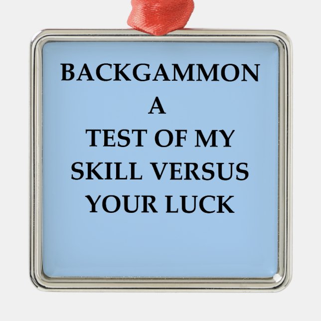 Ornamento De Metal gamão (Frente)