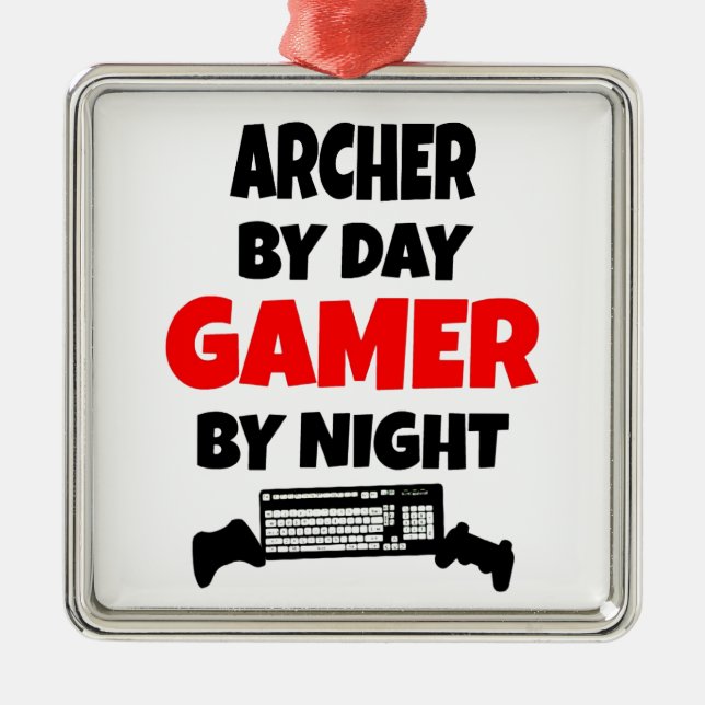 Ornamento De Metal Gamer Archer (Frente)