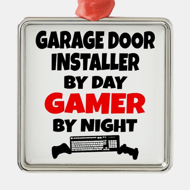 Ornamento De Metal Gamer Garage Door Installer (Frente)