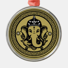 Ornamento De Metal Ganesha Themed Hindu Art Print